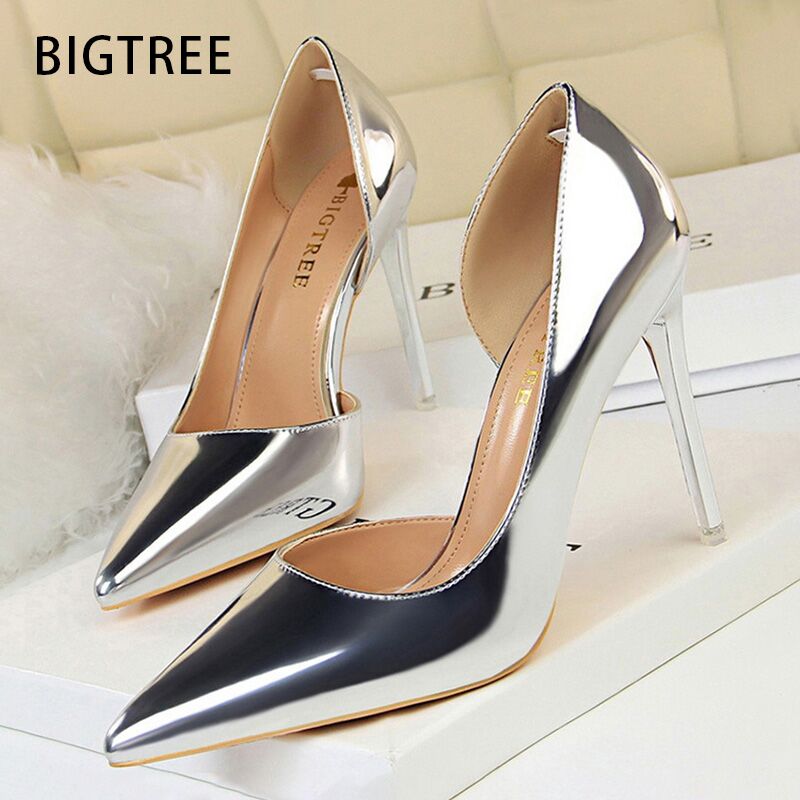 Shoe Tree - Sepatu BIGTREE Wanita Seksi Pumps Kulit