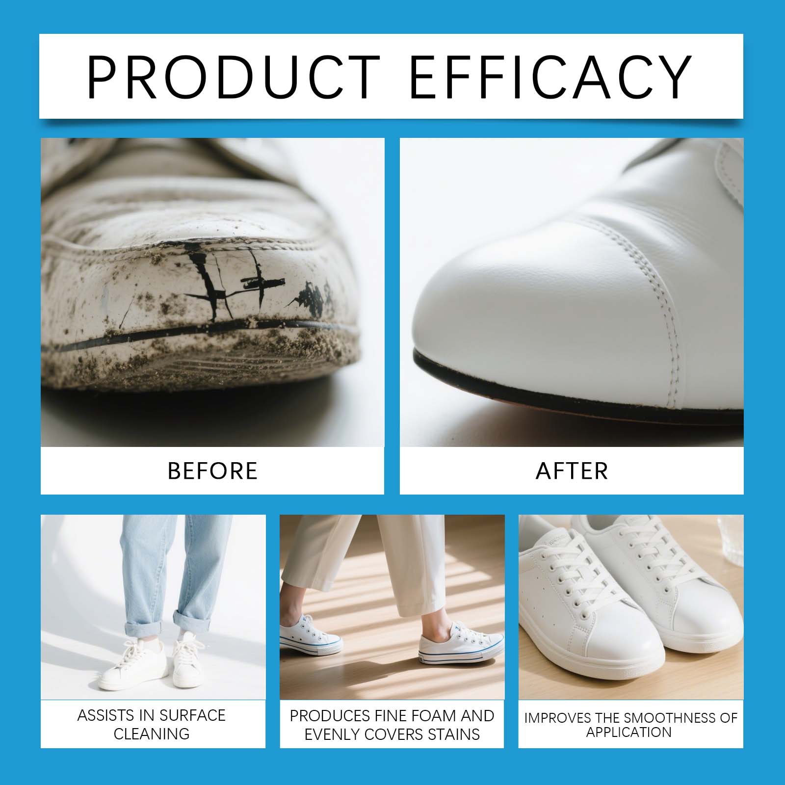 Krim Pembersih Sepatu Putih Pe - Sneaker Cleaner ulasan dan harga