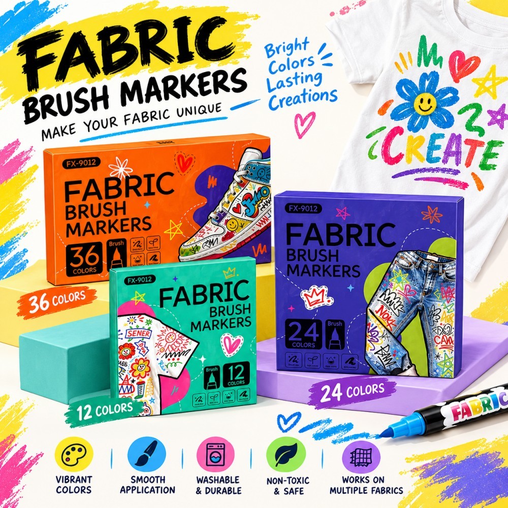 Spidol Kain 12/24/36 Warna – P - Shoe Brush ulasan dan harga