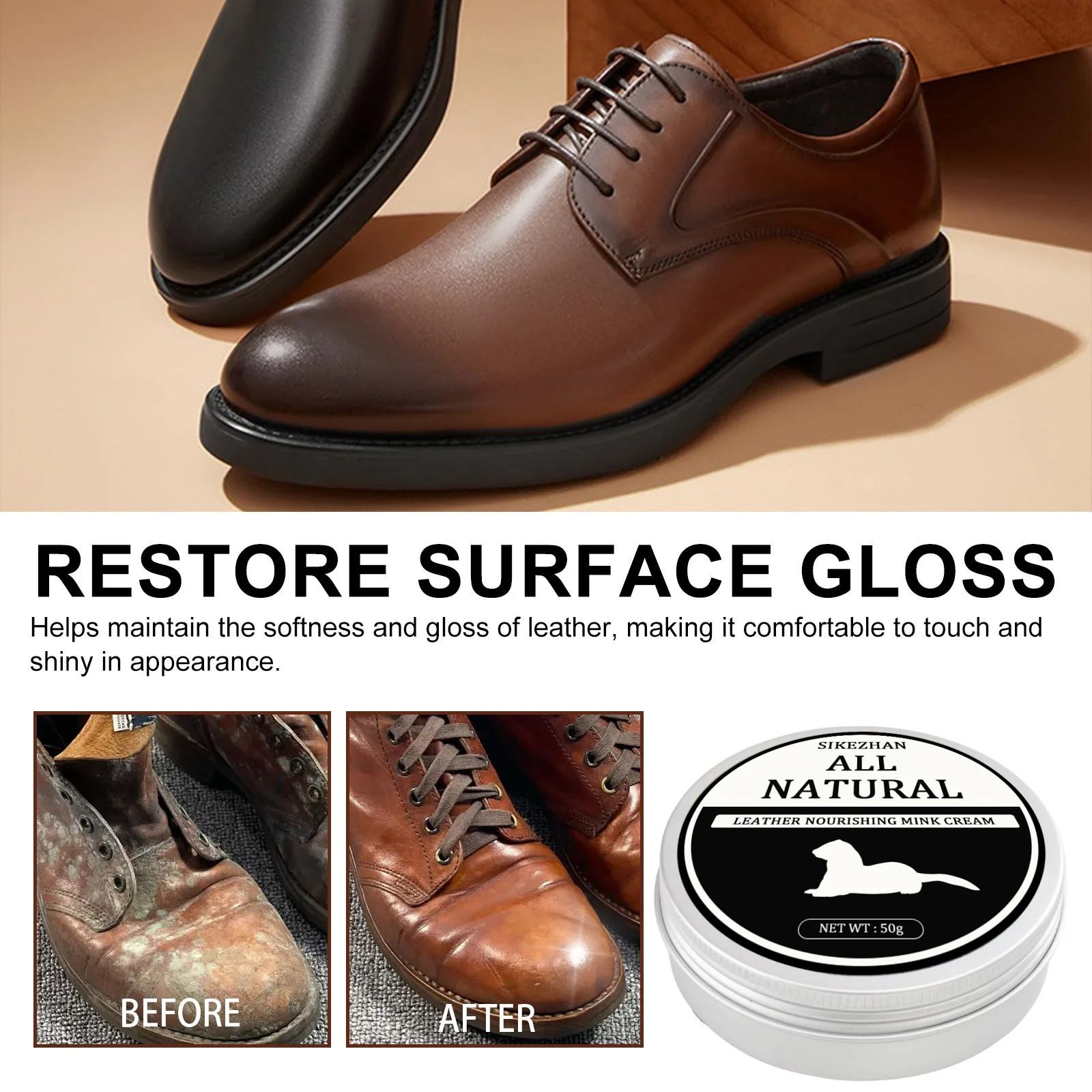 SIKEZHAN pembersih Sofa kulit  - Leather Shoe Polish ulasan dan harga